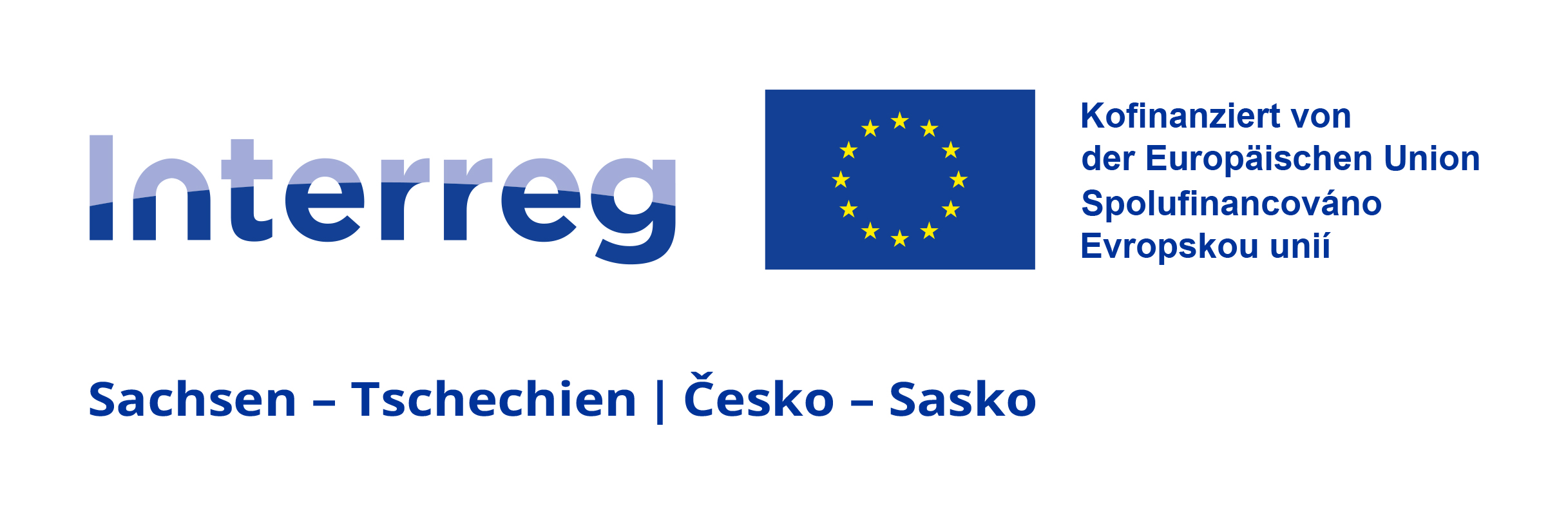 Interreg Sachsen – Tschechien / Česko – Sasko. Kofinanziert von der Europäischen Union. Spolufinancováno Evropskou unií.